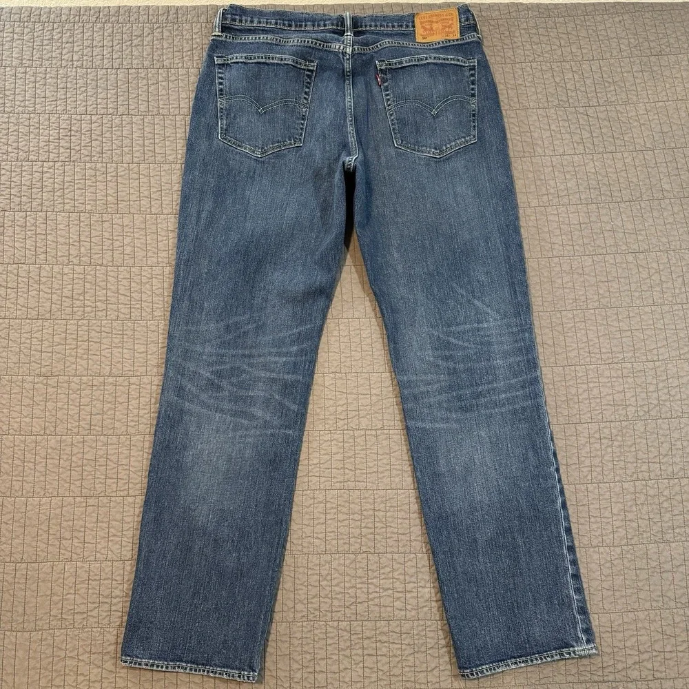 Levi's 541 Jeans Men 36x34 (36x32) Blue Athletic Taper Stretch Casual‎ Denim